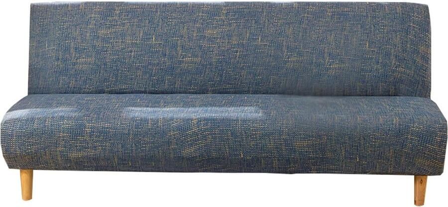 Armloze slaapbank hoes Rekbare elastaan futonhoes Print antislip Inklapbare armloze bank bescherming 2- of 3-zitsbank Slaapbank zonder armleuningen 180-210 cm Print 12