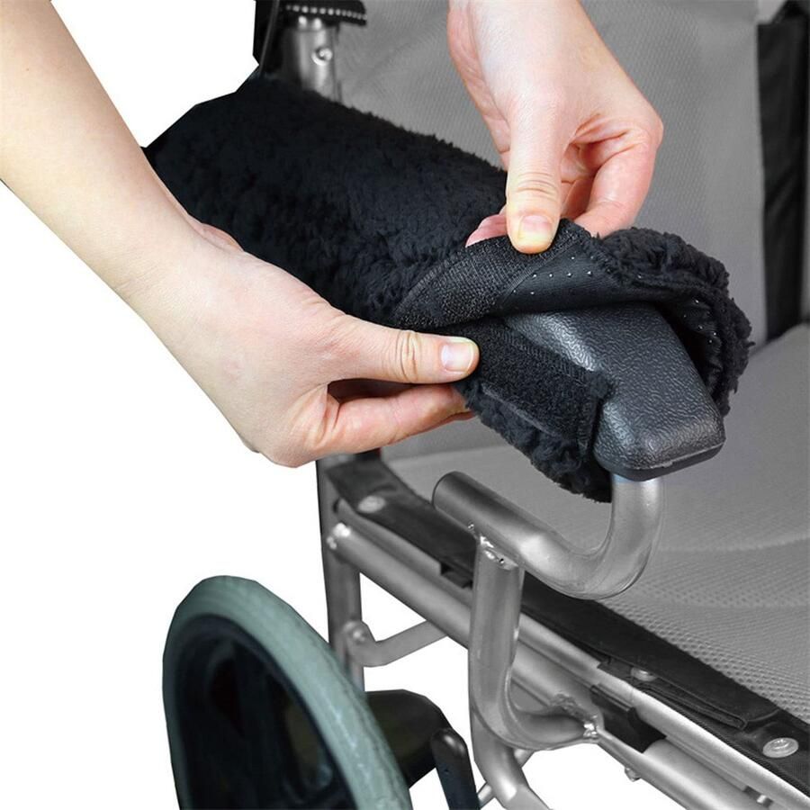 Armrest Cover 1 Pair Wheelchair Armrest Cover Removable Washable Wheelchair Arm Pad for Office and Transport Chair Wheelchairs Arm Chairs