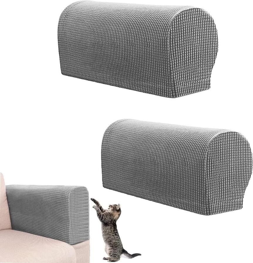Armsteun Covers Set Pack Van 2 Stretch Fauteuil Arm Covers Armchair Armhoezen Antislip Meubelbeschermer Waterdichte Armleuninghoezen Voor Stoel Sofa Bank Meubels