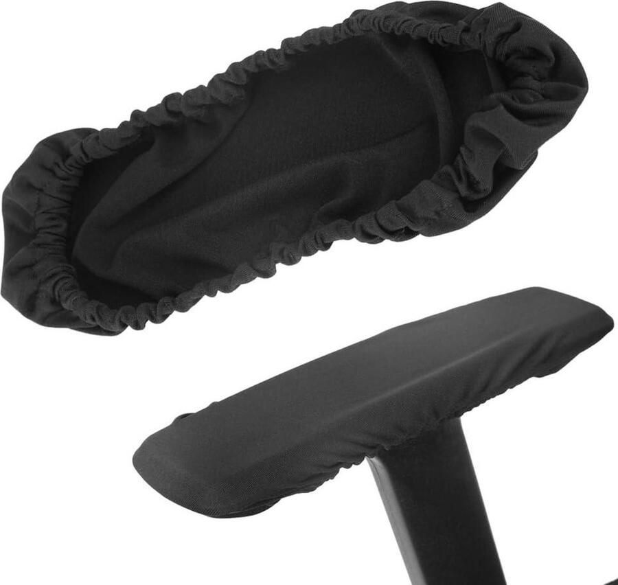 Armsteun slipcovers 1 paar armleuninghoes pads rekbaar bureaustoel zwart