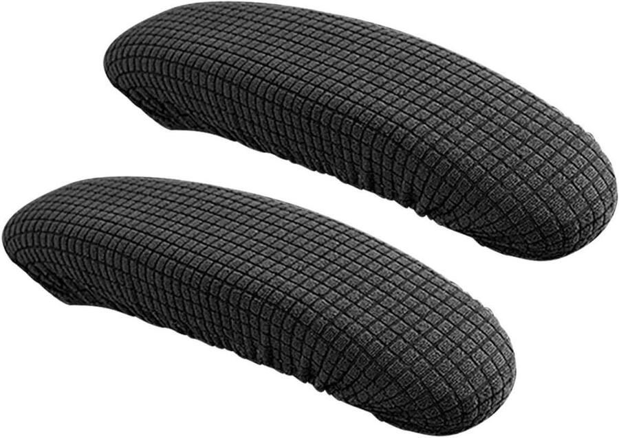 Armsteunhoes voor bureaustoel Waterdichte stoelrughoes Geschikt voor thuis kantoor en bar Zwart Set van 2 Armleuningbeschermersmeer