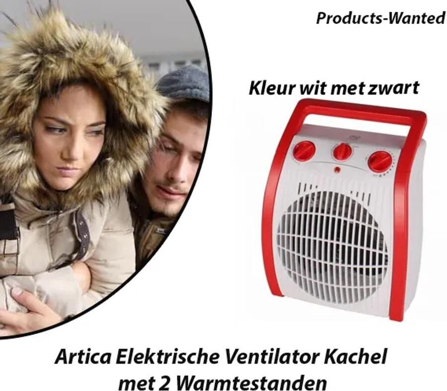 Artica Elektrische Ventilator Kachel met 2 Warmtestanden