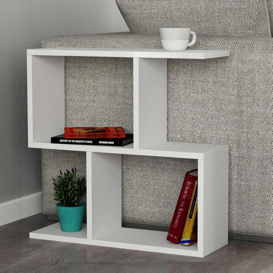 Woody Fashion Bijzettafel 18mm 60x60x20 cm 100% Melamine Wit - Foto 2