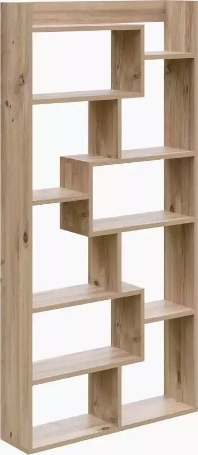 Asir Boekenplank. 100% GEMELAMINEERDE SPAANPLAAT. Dikte: 18 mm. Breedte: 90 cm Hoogte: 182 cm Diepte: 22 cm. Talrijke planken. Kan aan de muur worden bevestigd