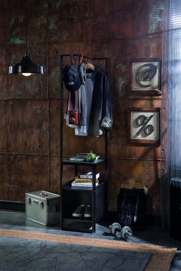 Asir Halstandaard kapstok garderobekast Multicolor 40 x 187 x 48 cm