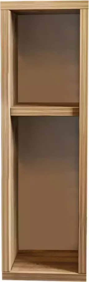 Asir nachtkastje. 100% GEMELAMINEERDE SPAANPLAAT. Dikte: 18 mm. Hoogte bovenste plank: 18 cm. Hoogte onderste plank: 42 cm. Breedte: 20 cm Hoogte: 65 cm Diepte: 15 cm - Foto 2