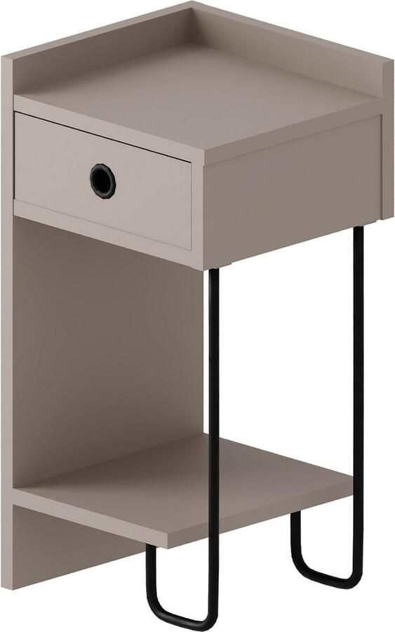Asir Nachtkastje Lichte Mokka 32 x 30 x 61 cm - Foto 5