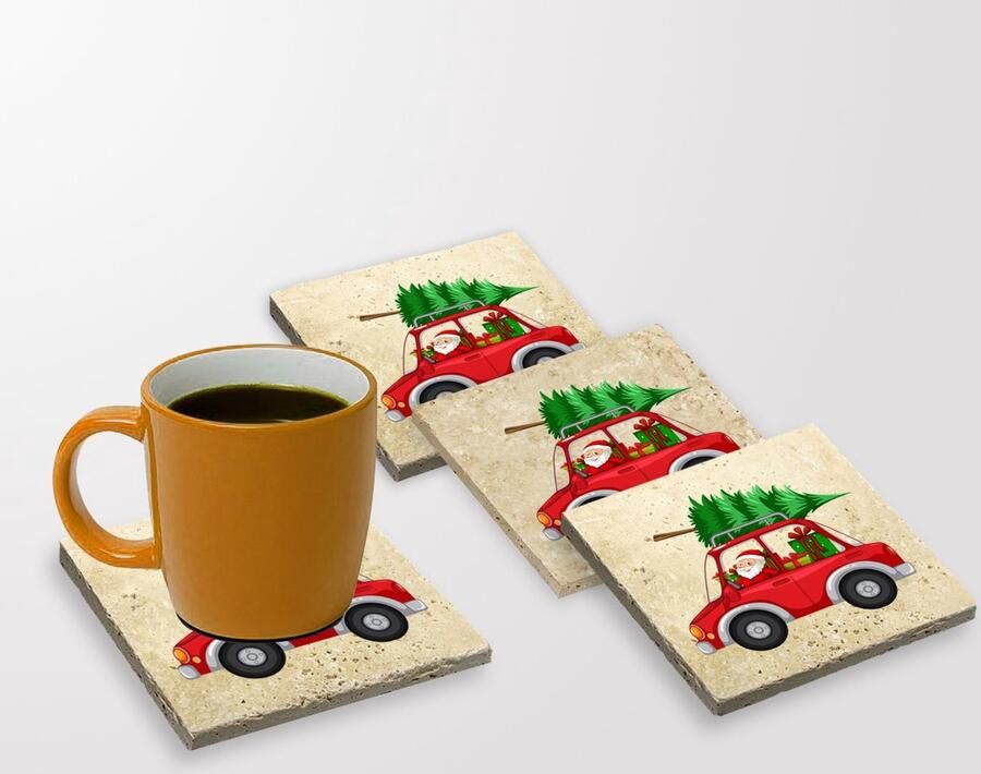 Asir Onderzetter Veelkleurig 10 x 10 x 1 cm