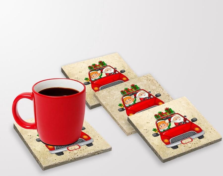 Asir Onderzetter Veelkleurig 10 x 10 x 1 cm