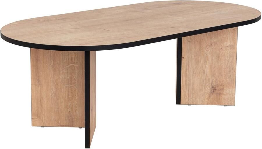 Skye Decor Asir Salontafel Saffier Eiken en Zwart 119 x 60 x 40 cm (L x B x H) - Foto 2