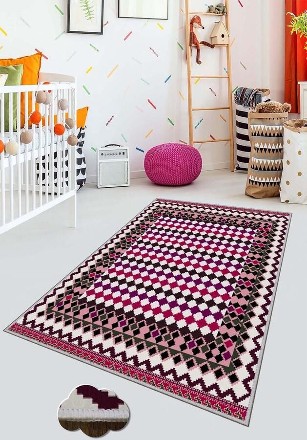 Asir Tapijt Veelkleurig 60 x 100 cm