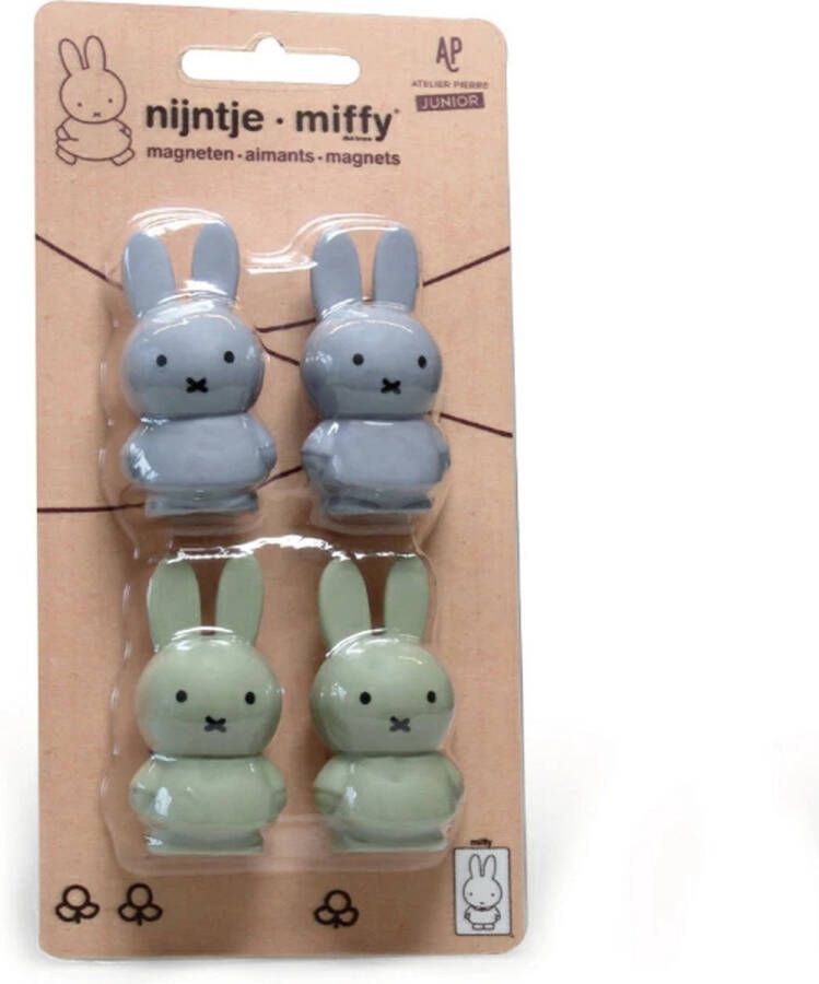 Atelier Pierre Nijntje Magneetjes Silver Blue Eucalyptus 4 Stuks