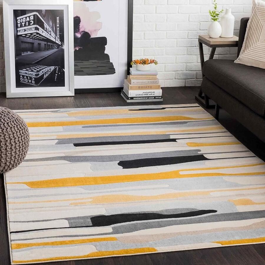 Atlanta Vloerkleed geometrisch patroon Scandinavisch boho tapijt zacht 120 x 170 cm vloerkleed