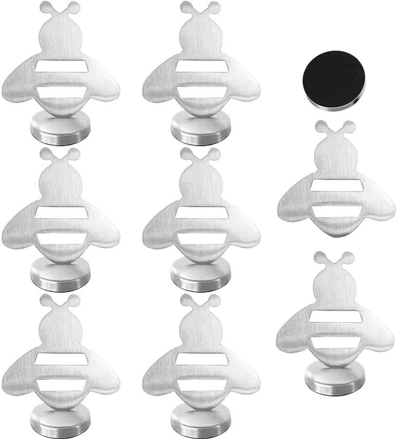 Augesak 8-pack tafelkleedgewichten magneetbij gordijngewichten voor buiten tafelkleedgewichten van roestvrij staal extra zwaar voor gordijnen douchegordijn whiteboard koelkast