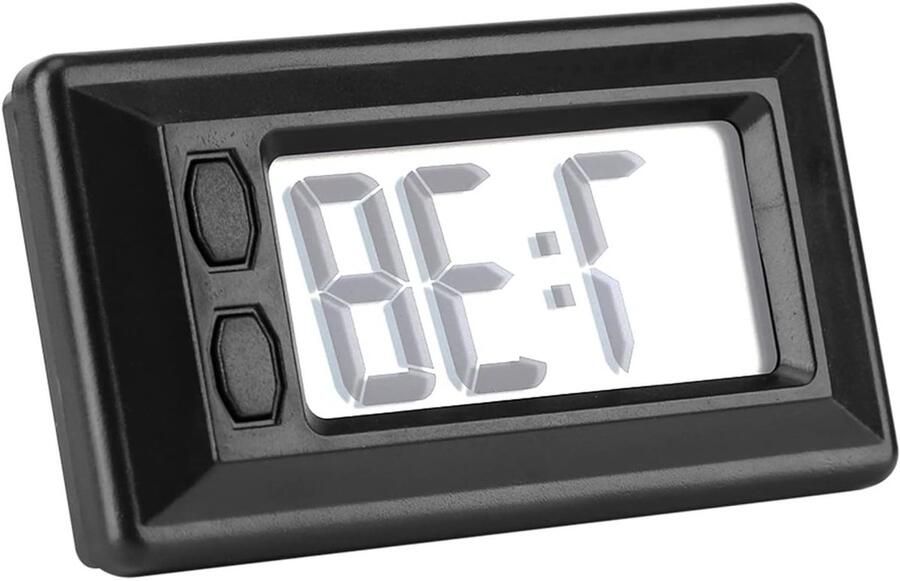 Auto Dashboard Digitale Klok LCD Digitale Tafel Voertuig Lijm Klok Elektronische Klok Datum Tijd Kalender Display voor Auto Dashboard: Decoratieve Klok Kleine Digitale Klok A