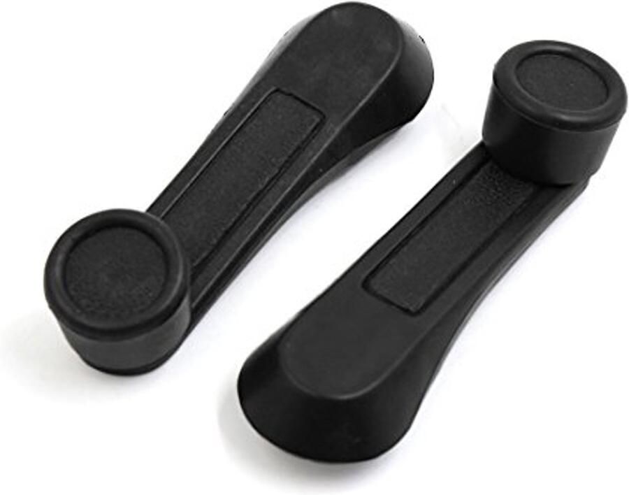 Auto Kunststof Deur Raam Luierzwengel Greephendel Set van 2 Zwarte Handgrepen voor Auto's