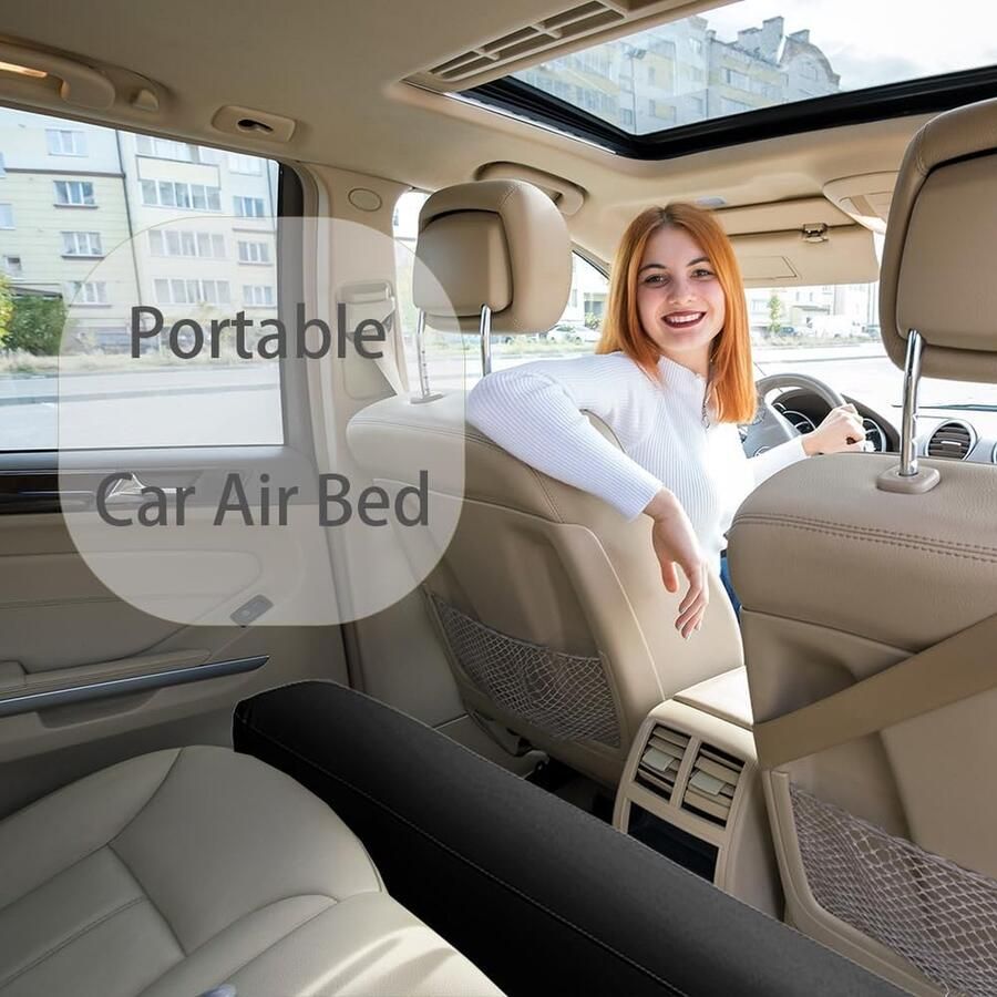 Auto Luchtmatras Draagbaar Opvouwbaar Autobed Auto Achterbank Matras voor Honden Kinderen Volwassenen Auto Camping Matras voor Werken Reizen Camping Slapen