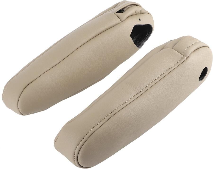 Auto Stoel Armleuning Hoes 2 Stuks Synthetisch Lederen Cover Voor Lexus RX 300 330 350 (2003‑2009) Corrosiebestendig Gemakkelijk te Installeren Beige 1 Paar