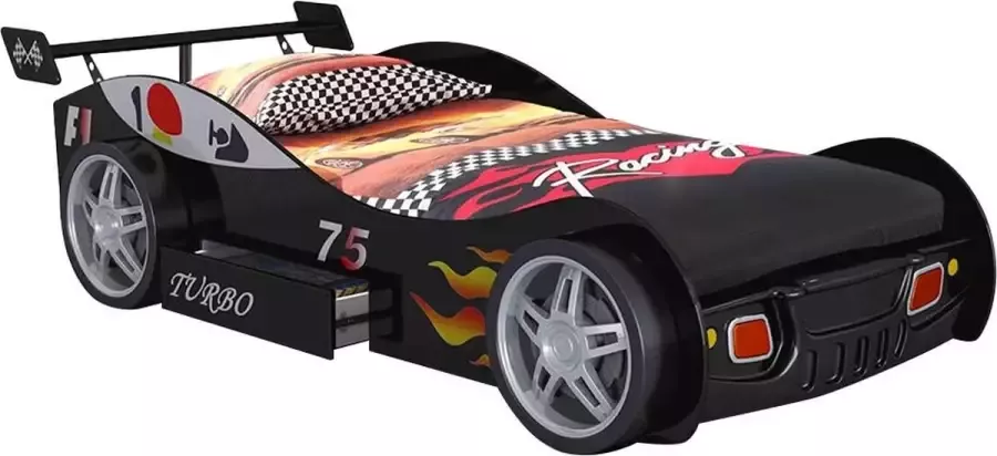 Autobed RUNNER met lade 90 x 200 cm zwart L 232 cm x H 61 cm x D 111 cm - Foto 2