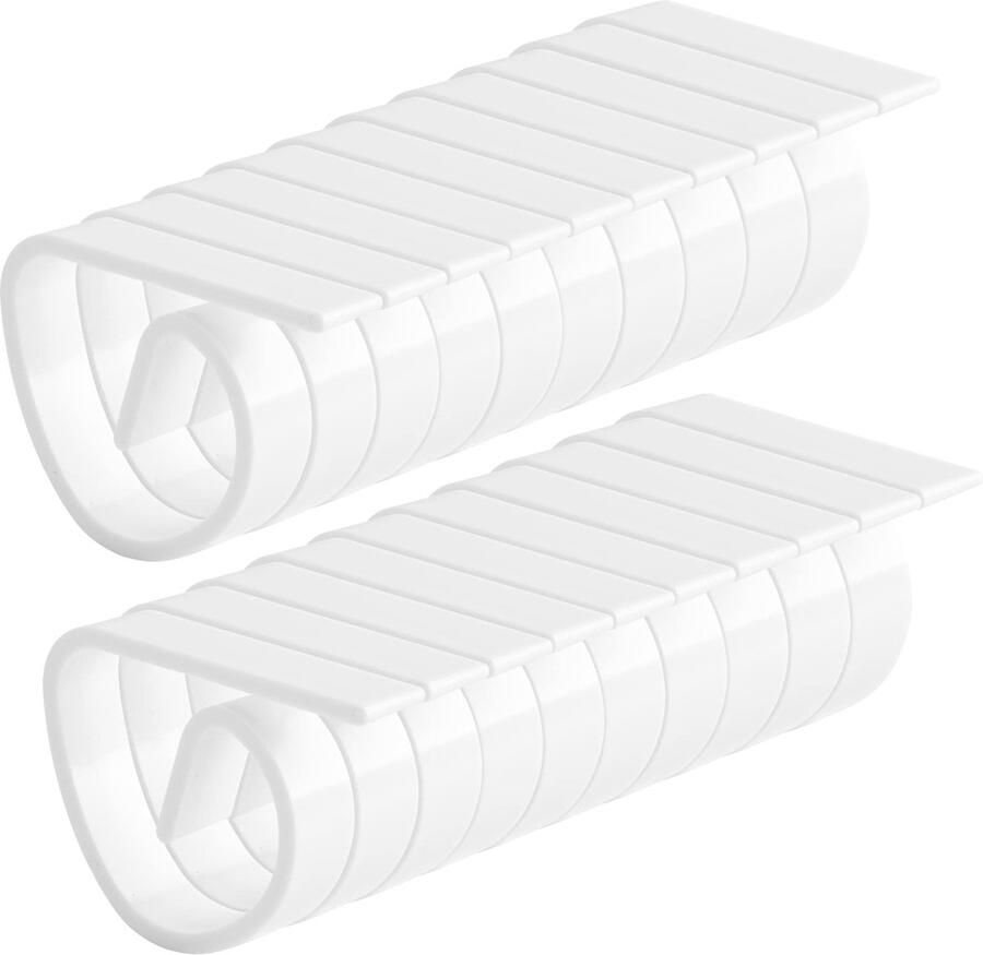 AUXSOUL 24 stuks tafelkleedklemmen van onbreekbaar kunststof in wit tafelkleedhouder verdikte tafelklemmen klemmenset voor dikke en dunne tafels binnen en buiten