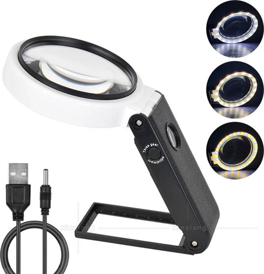 Avoir -25x loep Compact en opvouwbaar LED-verlichting Hoogwaardig plastic materiaal Bestel nu op Bol.com