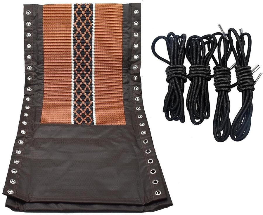 Azatemgo Universele vervangende stof rubberen koord voor ligstoel relaxstoel tuinstoel reserve-reparatieset 160 x 43 cm
