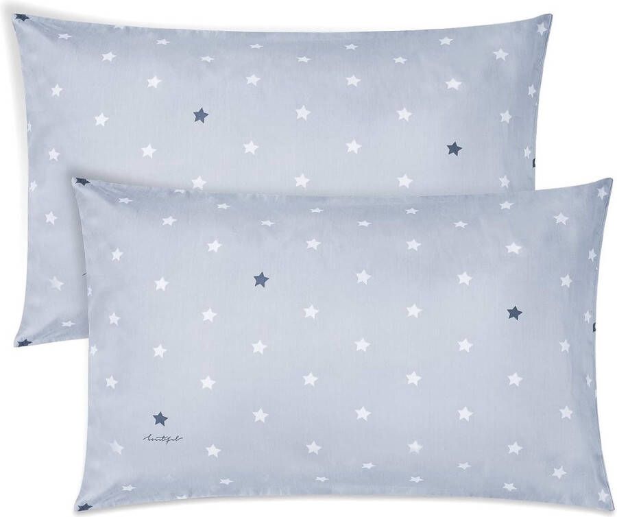 Baby peuter kussensloop 2 stuks 100% katoenen kussensloop kinderbed kussenslopen 40 x 60 cm zacht en ademend babykussen voor jongens en meisje beddengoed kinderen reiskussen kussensloop