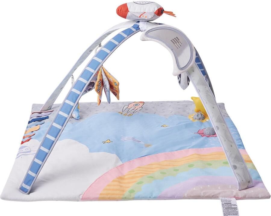 Baby Speelmat met Sensorisch Speelgoed Activiteitstafel met Lichtgevende Muzikale Raketten voor Baby's van 0-18 Maanden Ideaal Cadeau voor Motorische Vaardigheden en Sensorische Ontwikkeling