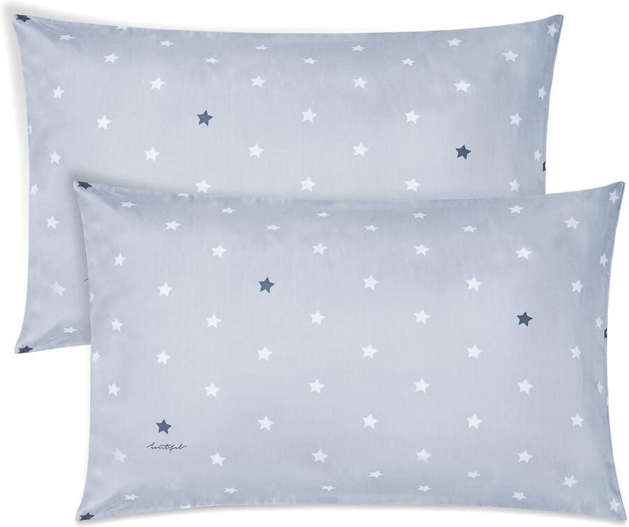 Baby Toddler Pillow Cover 2 Pieces 100% Cotton Children's Bed Pillow Cases 40x60cm Soft and Breathable Baby Pillow for Boys and Girls Bedding Kids Travel Pillow Pillowcase