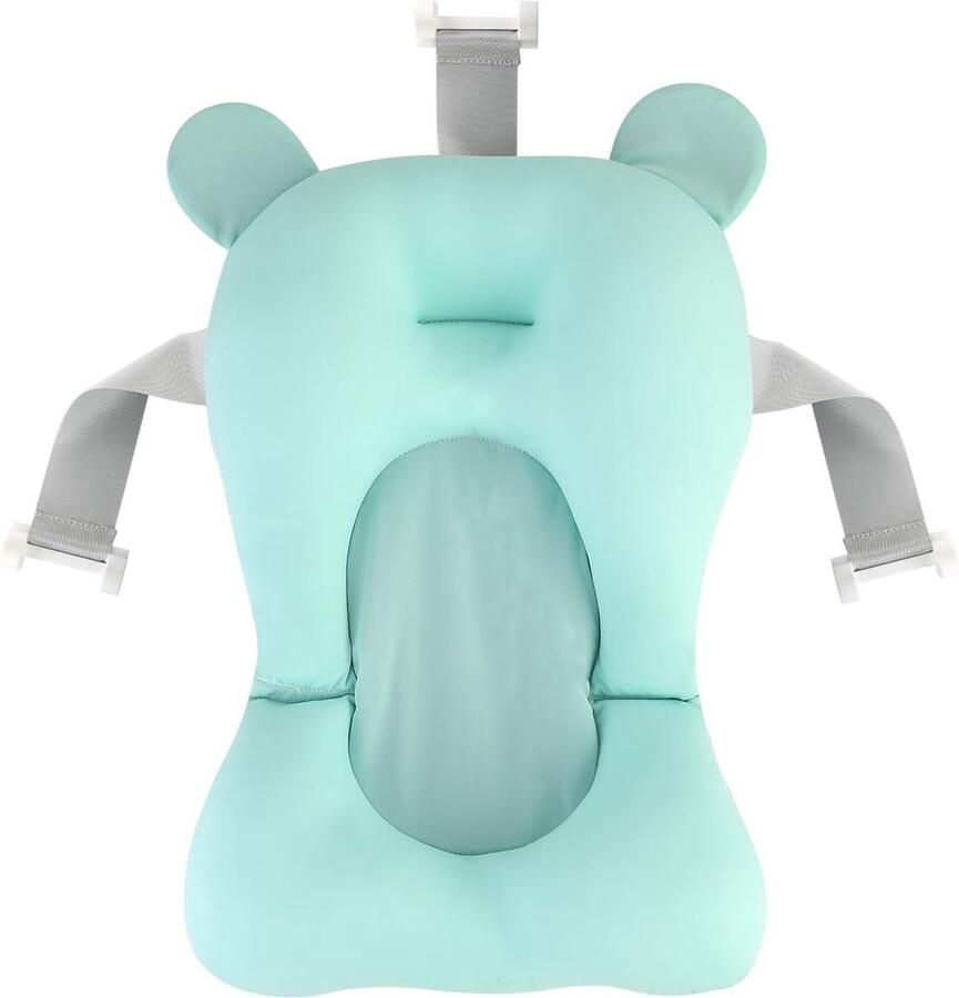 Babybadmat Baby Lounger Anti-Slip Bad Kussen voor Veiligheid 1 Stuk Blauw Cottontouch