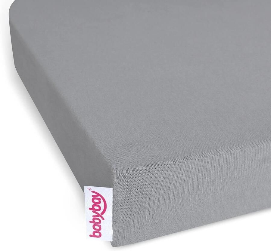 Babybay Jersey Hoeslaken Deluxe Boxspring XXL Grijs