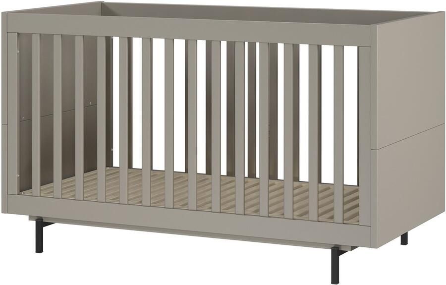 Babybed Elias Grijs 70x140cm Hoogte 87 cm