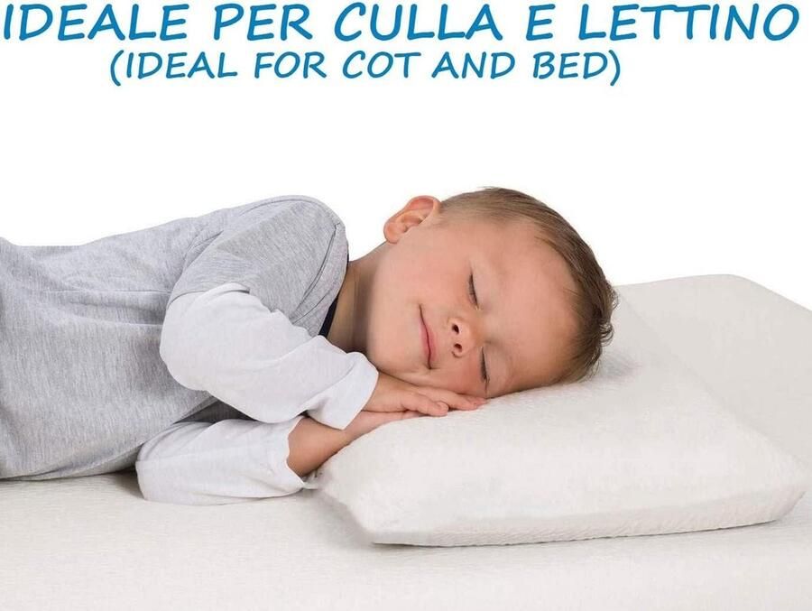 Babykussen (100% traagschuim) kinderkussen 40 x 30 cm ideaal voor bed en kinderwagen