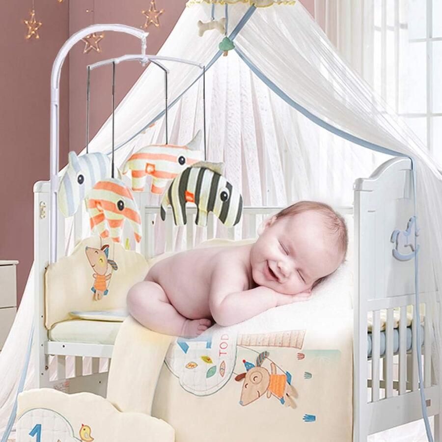Bastix BabyMobile Houder 34 inch baby mobiele armhouder voor hangend speelgoed arm houder voor babybed kinderbed (zonder speelgoed en zonder muziekmodule) - Foto 2