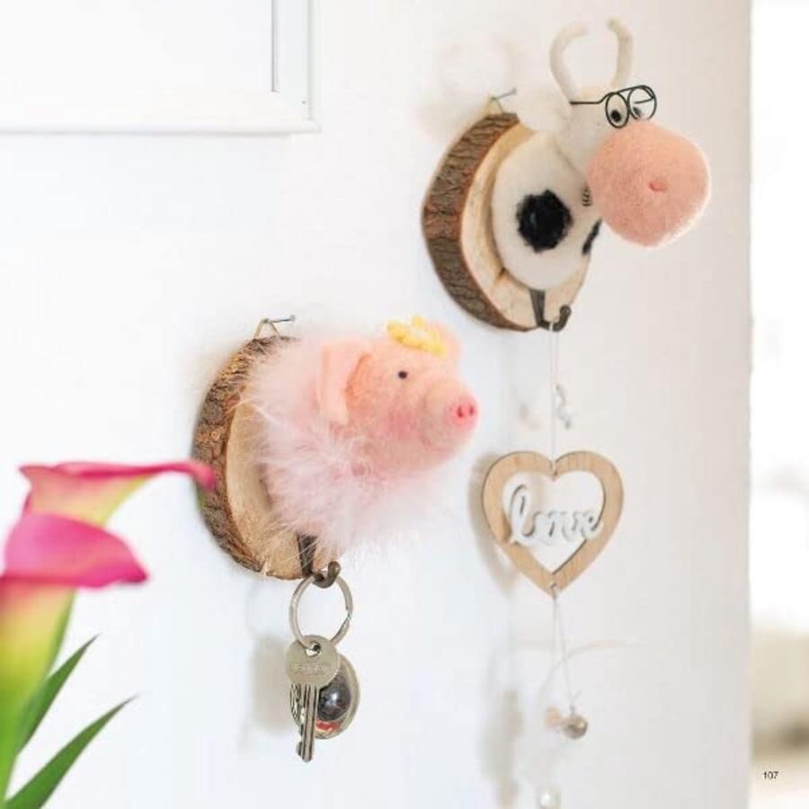 Baden kapstokhaak varken 16 cm