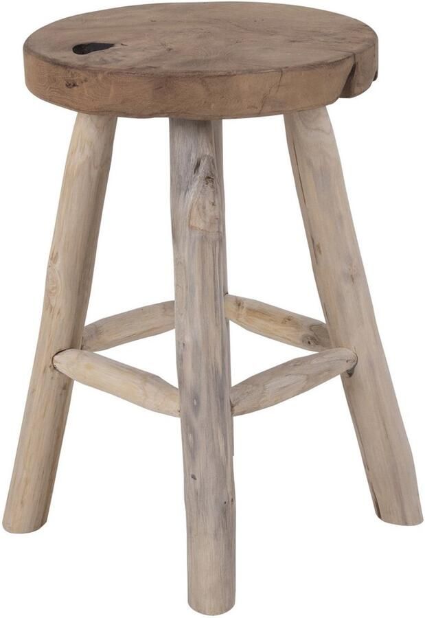 Badia Kruk Ø30x45 cm – Gerecycled Teakhout Rustiek natuurlijk Scandinavisch NORDIC