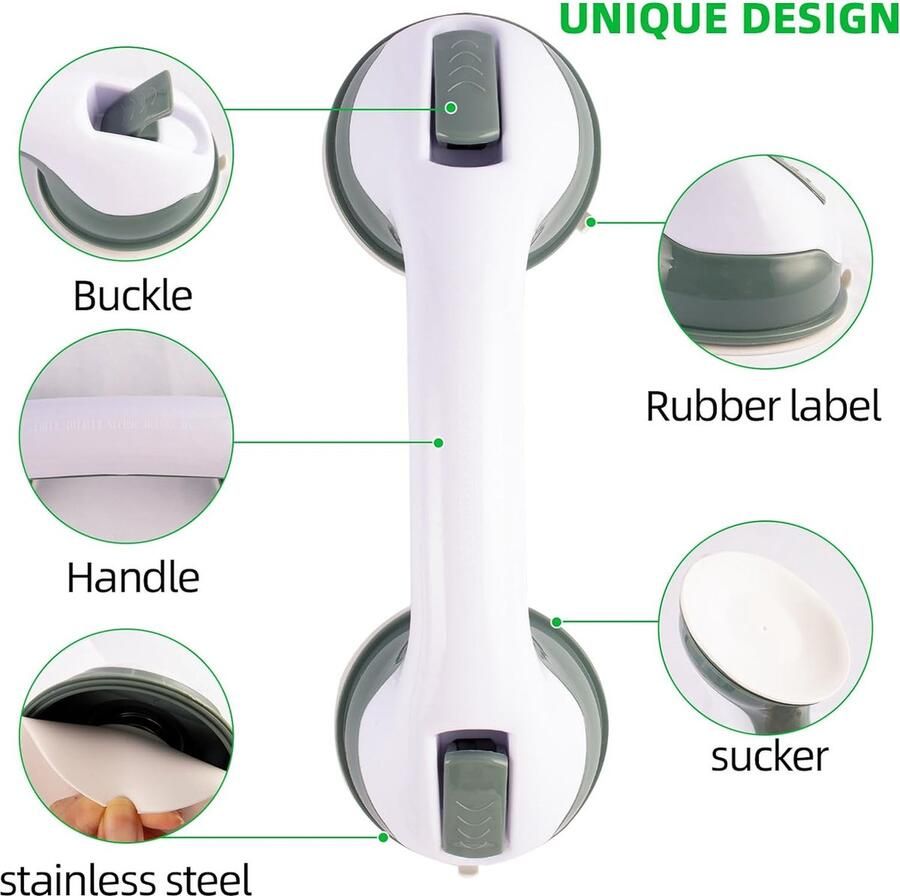 Badkamer beugel -Handgreep Douche Badkamer Roestvrij 2 stuks