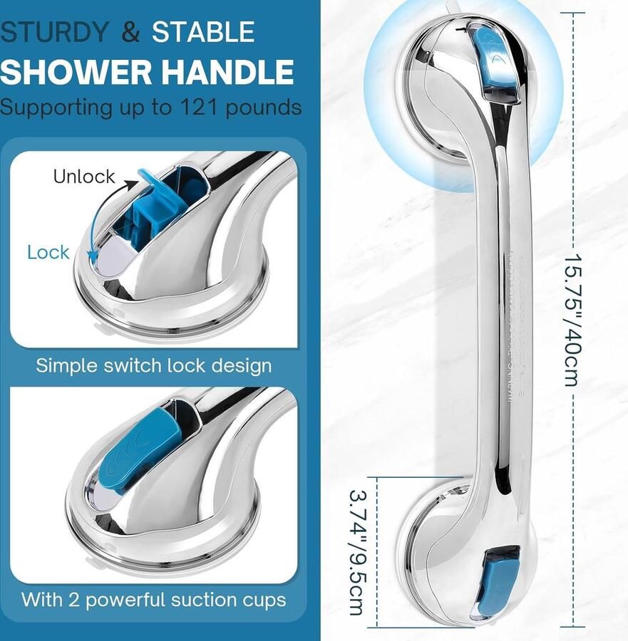 Wandhouder Steun Voor de Badkamer Badgreep Douche Veiligheidsgrepen Voor Senioren Kinderen