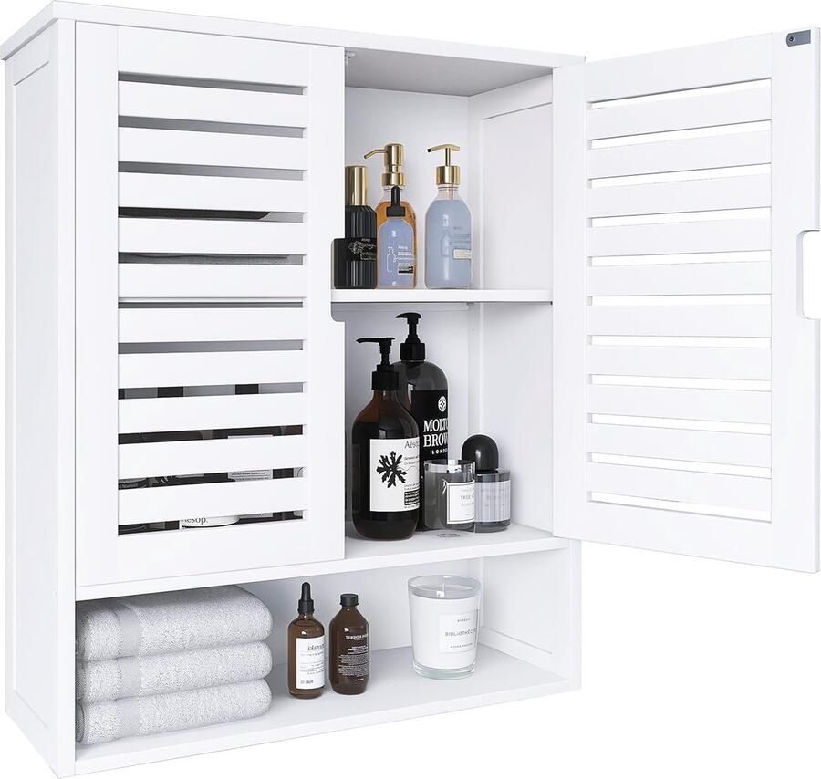 Badkamerkast met Verstelbare Planken Ruimtebesparend Ontwerp Medicijnkast Multifunctionele Opbergkast Duurzaam Materiaal Moderne Stijl