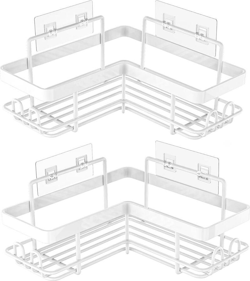 Badkamerrek wandrek badkamer plank douchemand badkamer organizer doucheplank plank voor badkamer 2pcs