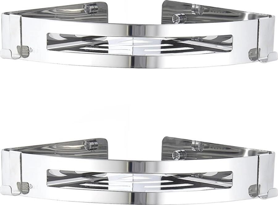 Badkamerrek wandrek badkamer plank douchemand badkamer organizer doucheplank plank voor badkamer 200D x 45W x 290H millimetres 2