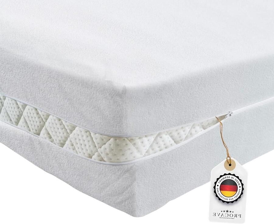 Badstof matrashoes voor matras van 80 x 200 cm niet gewatteerd hoogte 16-22cm matrasbeschermers