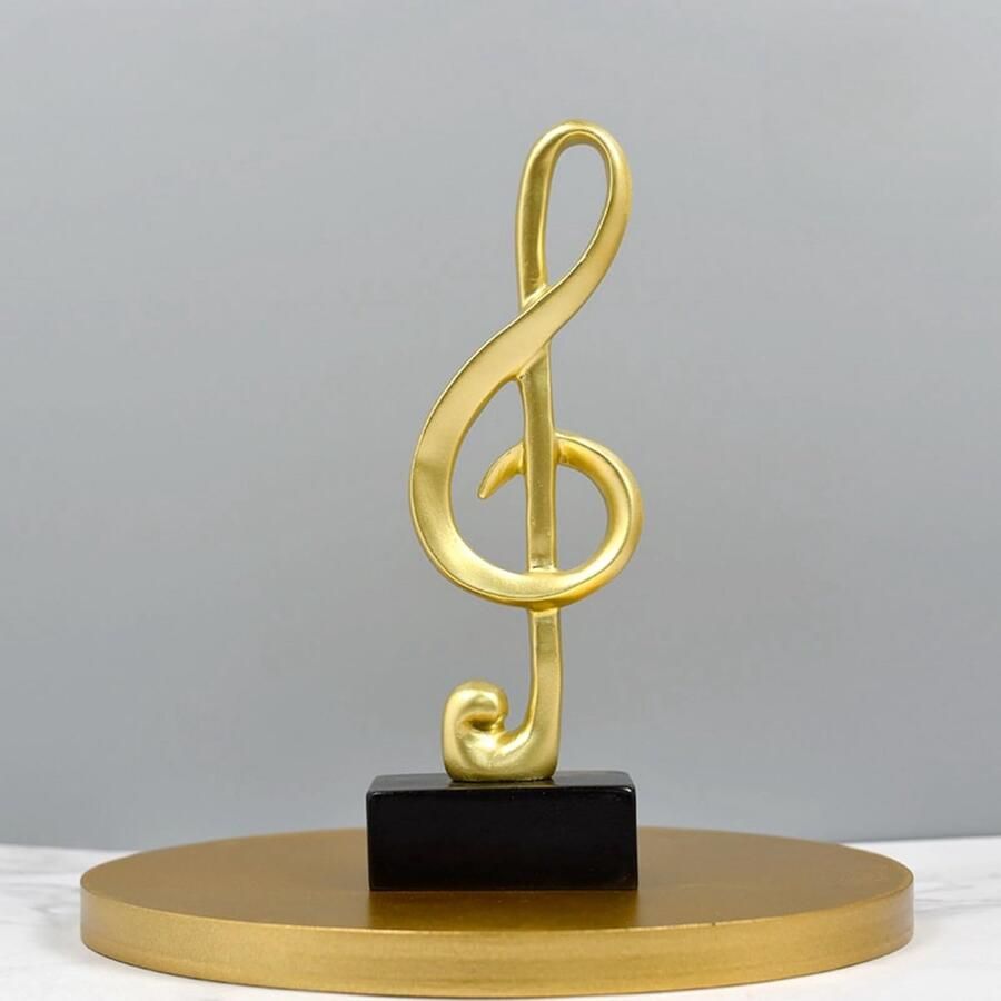 Bakiauli Muzieknoten Beelden Kleine Muzieknoten Decoratie Bureau Ornamenten Moderne Sculptuur Decoratie voor Piano Winkel Slaapkamer Woonkamer