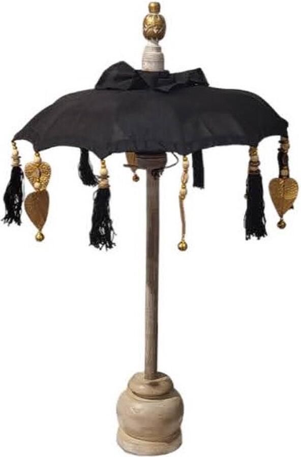 Bali Parasol zwart handgemaakt ibiza parasol tafel parasol