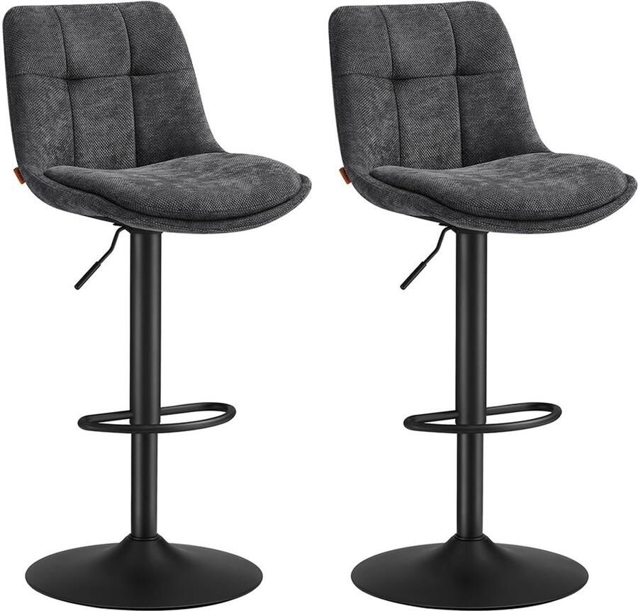 Balk stoelen set hoogte verstelbare ontlasting leisteen grijze kinderstoelen comfortabele rugleuning en voetsteun 43x48.5x (93.5-114) cm