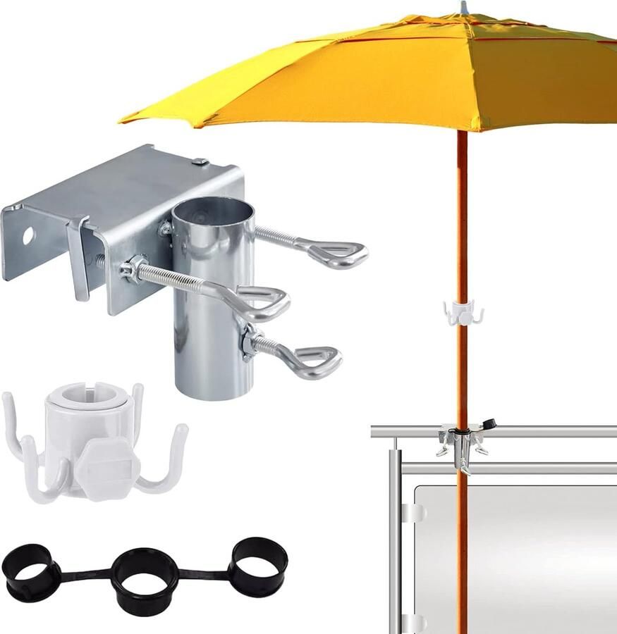 Balkon Parasolhouder Verstelbaar 25-38mm Parasolvoet voor Balkon Terras