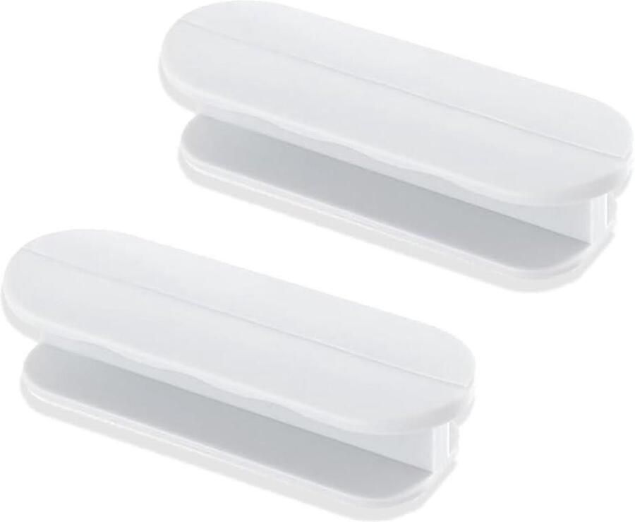 Balkondeurgreep 2 stuks Wit Zelfklevend Kunststof Deurknop Buiten Meubelgreep Raamgreep Balkondeur Toevoegen Monteren