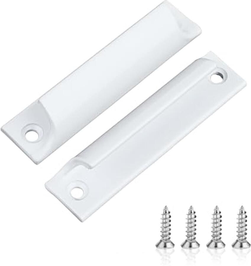 Balkondeurgreep voor buiten 2 stuks Aluminiumlegering Inclusief roestvrijstalen schroeven Terrasdeur en meubelbeslag