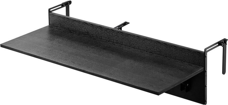 Balkonhangtafel 30 5 x 121 9 cm opvouwbaar 22 7 kg draagvermogen geschikt voor leuningen van 2 5 tot 15 cm voor patio's en terrassen buiten