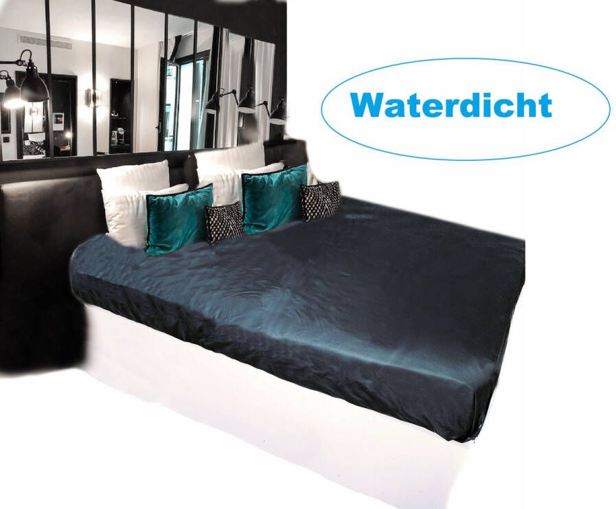 BamBella -Zwart 2 persoons laken Waterdicht voor bed Seks Stof 200X220 matras beschermer